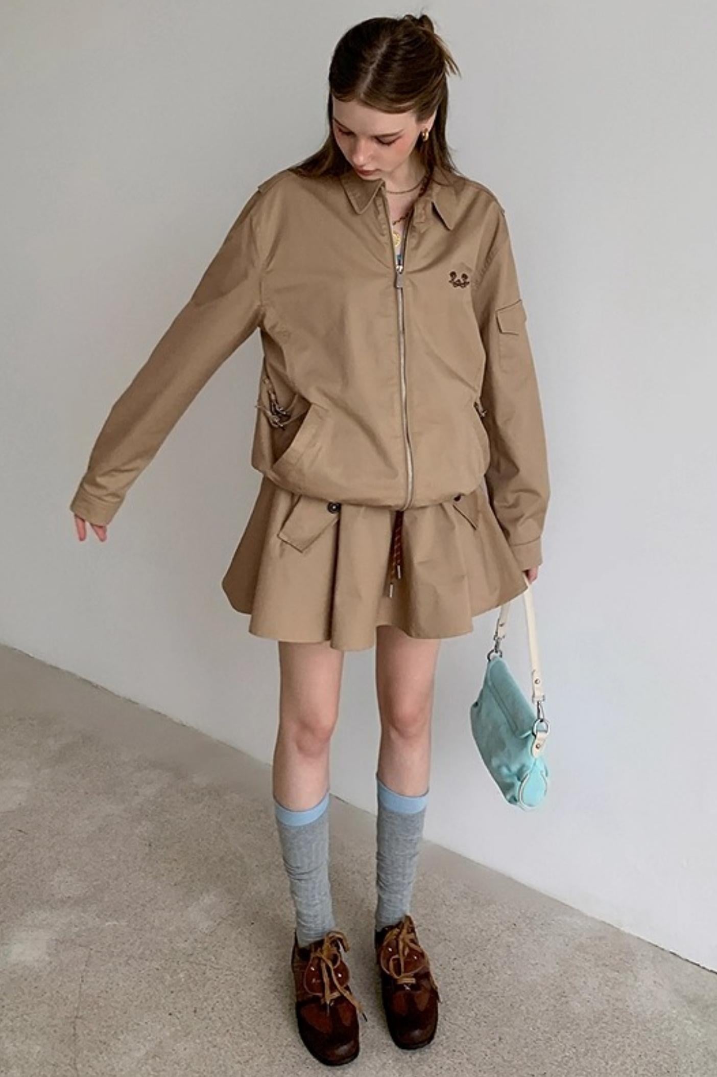 Rose Embroidery Loose Jacket