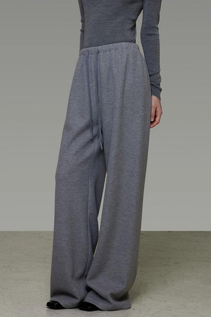 Drawstring Wide-Leg Pants