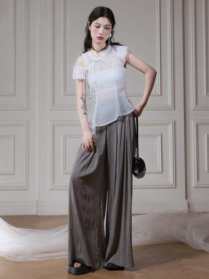 Pleated Loose Wide Pants