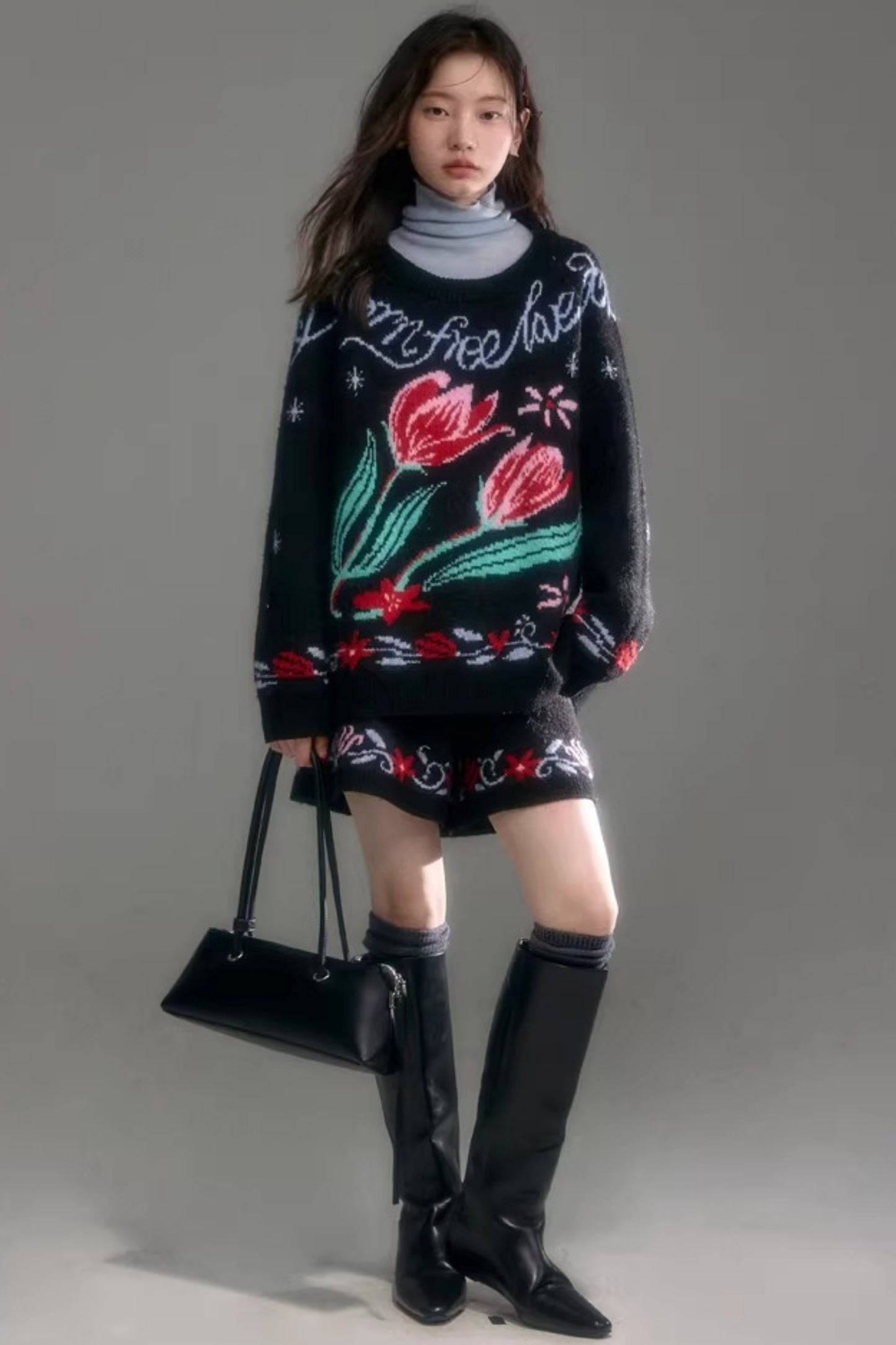 Snowy Night Wool Sweater Set-Up