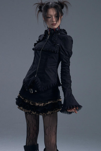 Gothic Vintage Lace Bell Sleeves Top