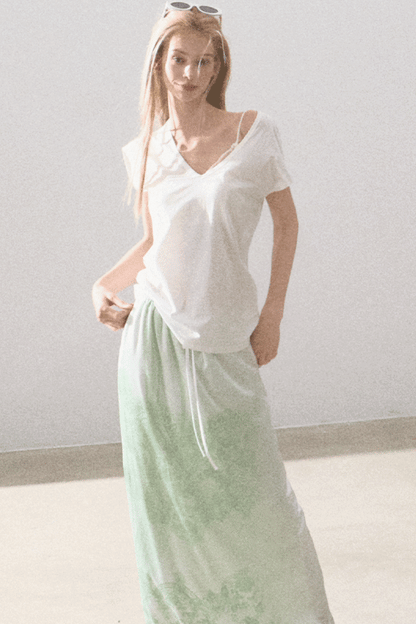 Soft Lace A-Line Skirt