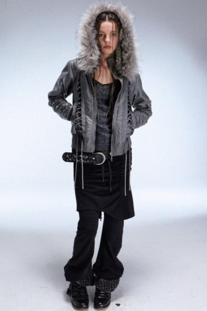 Pleated Layered Scimitar Pants