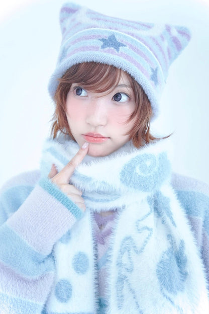 Mink Fringe Reverbial Scarf