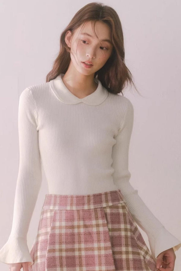 Vintage Plaid Lace Skirt Set-Up