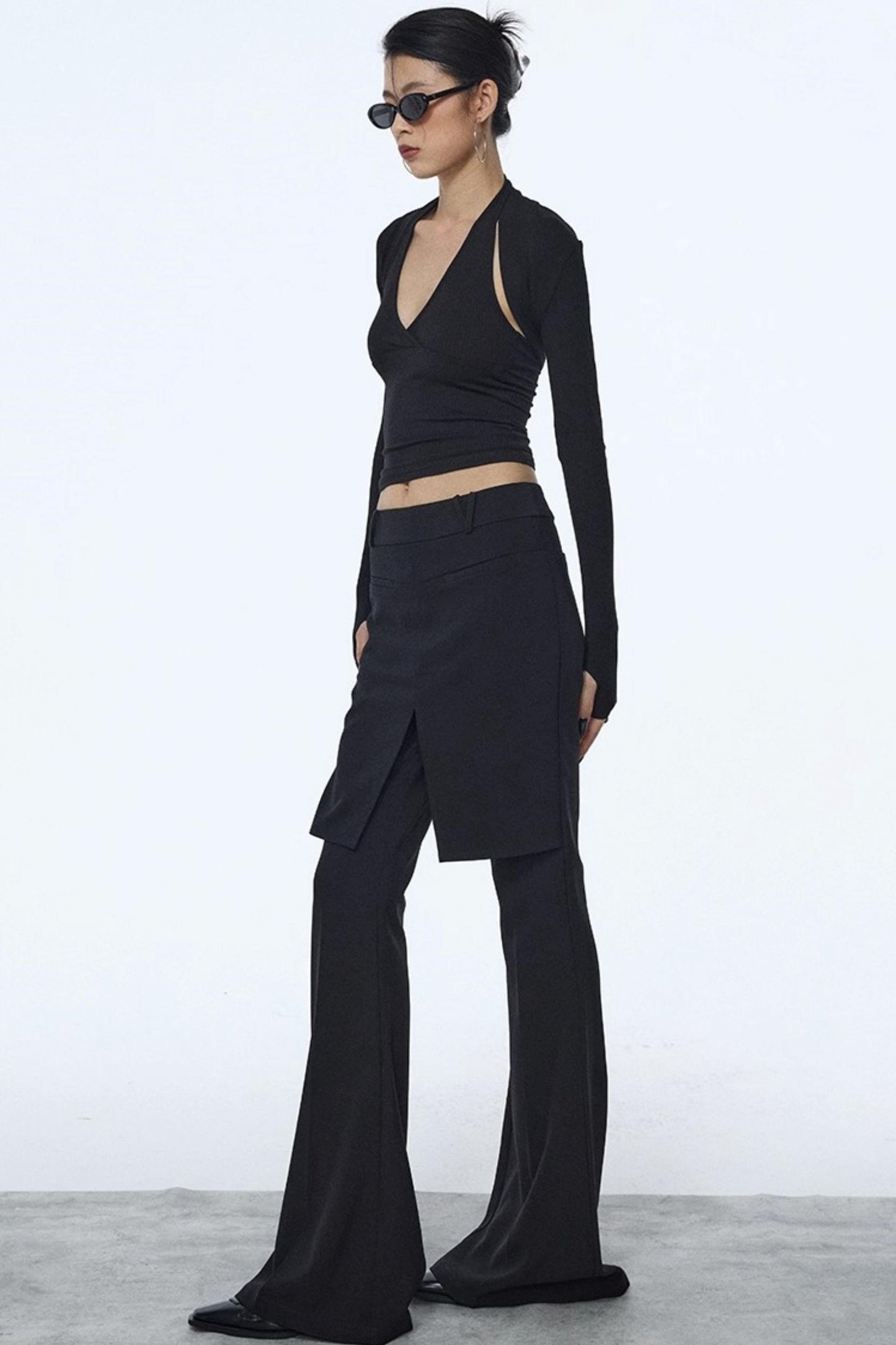 Winter Slim Black Trousers