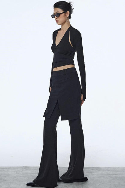 Winter Slim Black Trousers