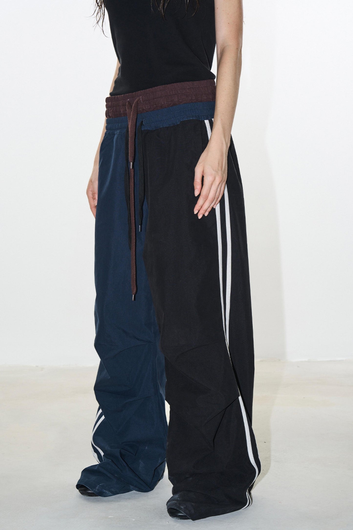 Double Layer Look Sports Pants
