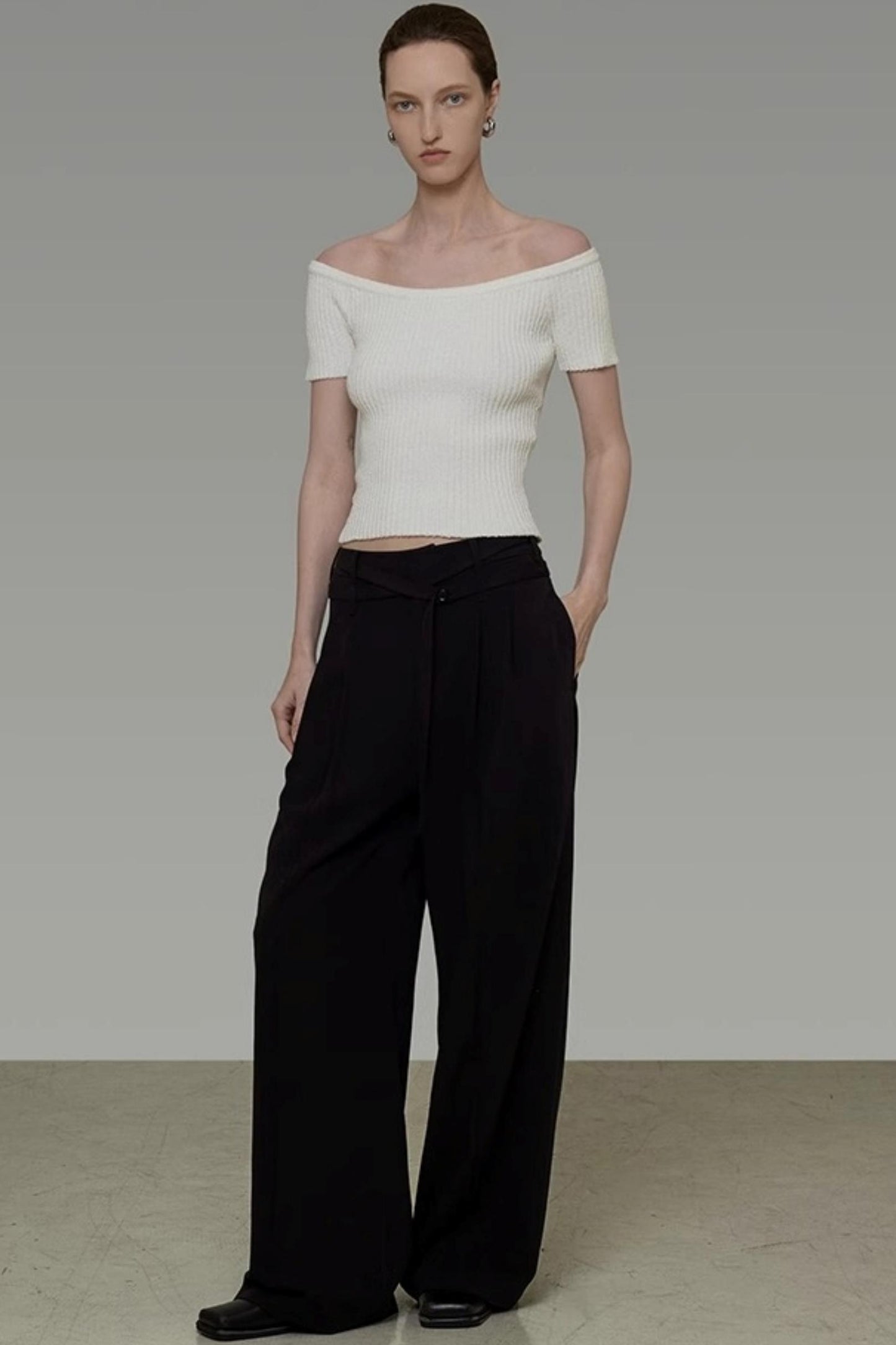 One-Shoulder Knit Top