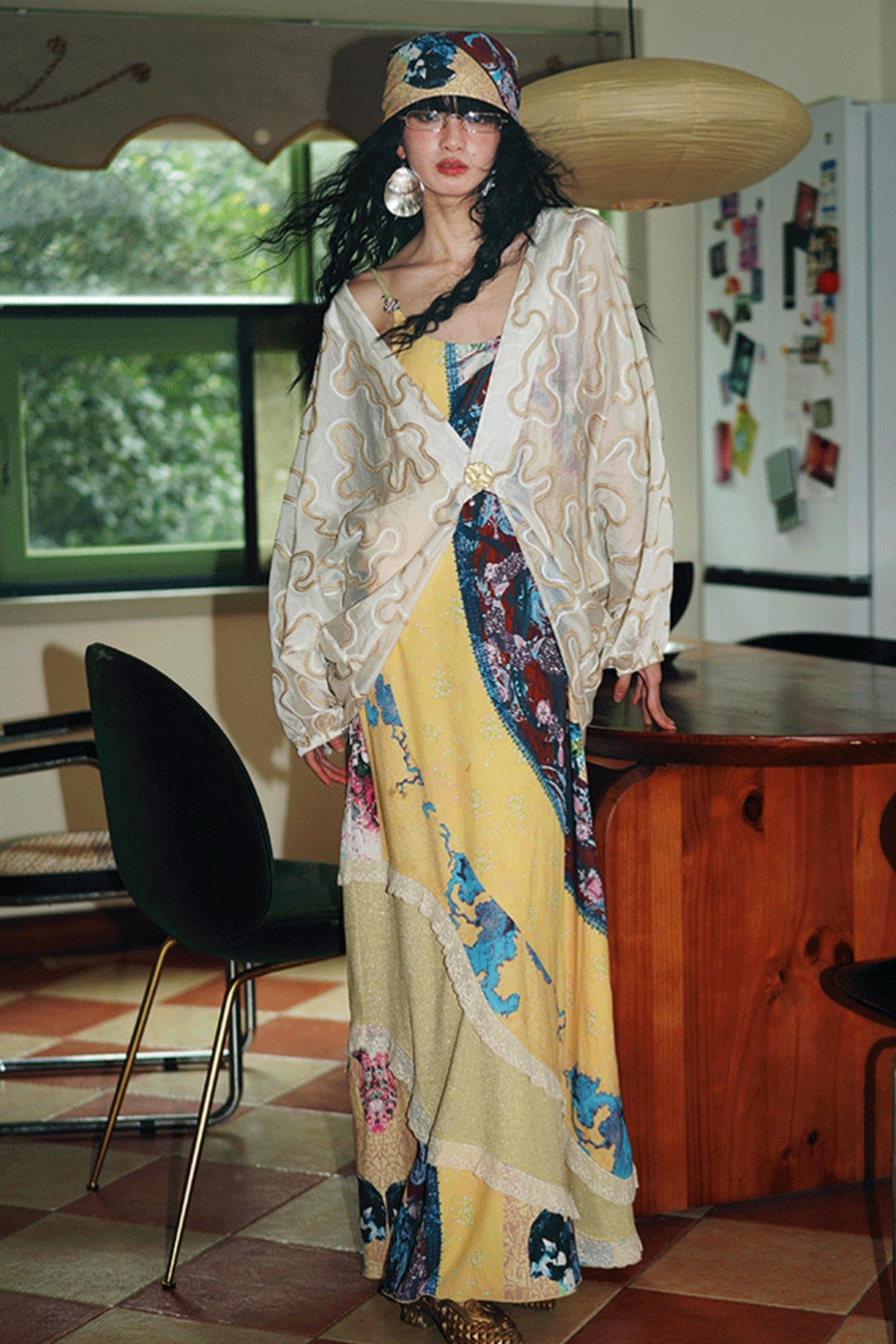 Jacquard Sunshade Cardigan