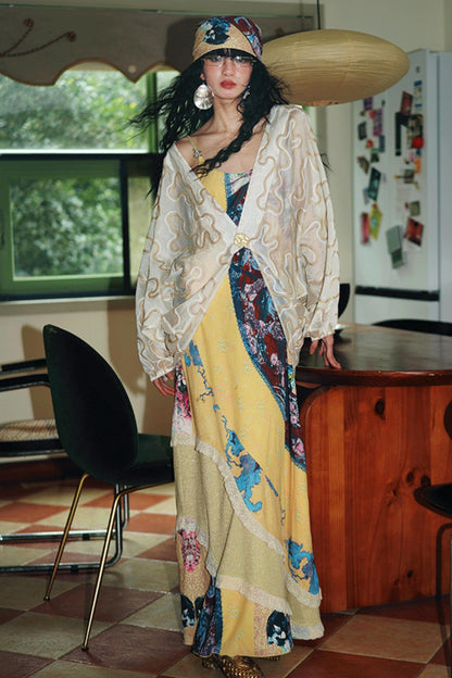 Jacquard Sunshade Cardigan