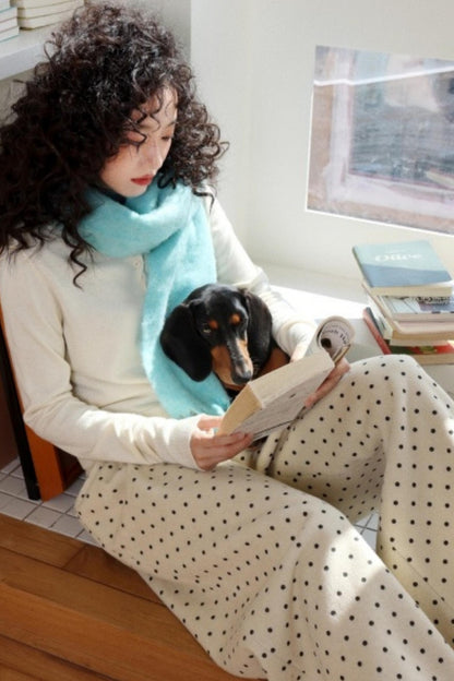 Mist Color Velvet Scarf