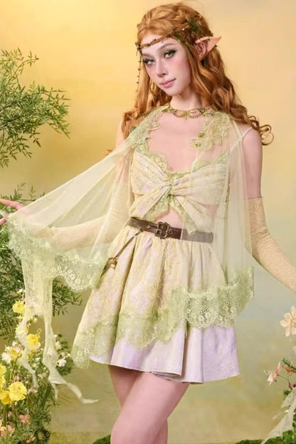 Sylvia Lace Butterfly Dress Set-Up