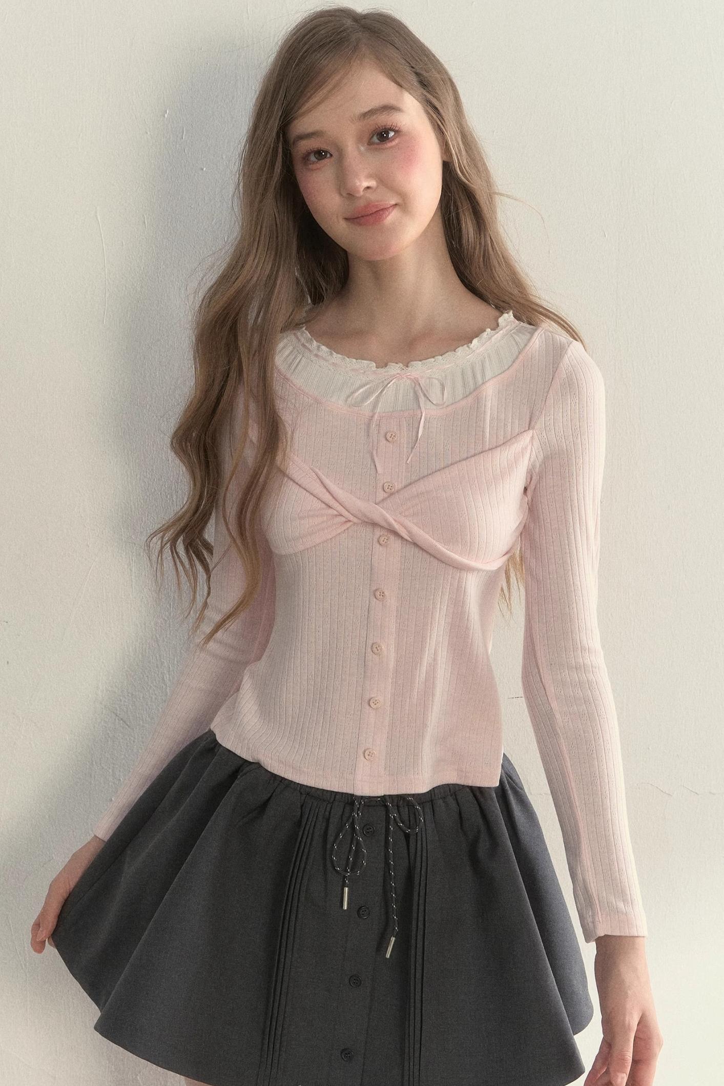Bow Knot Knitted Top