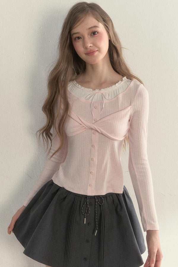 Bow Knot Knitted Top