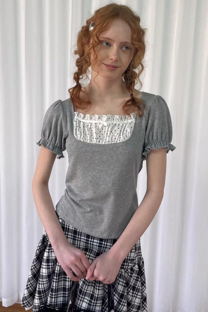 Patchwork Polka Dot T-Shirt