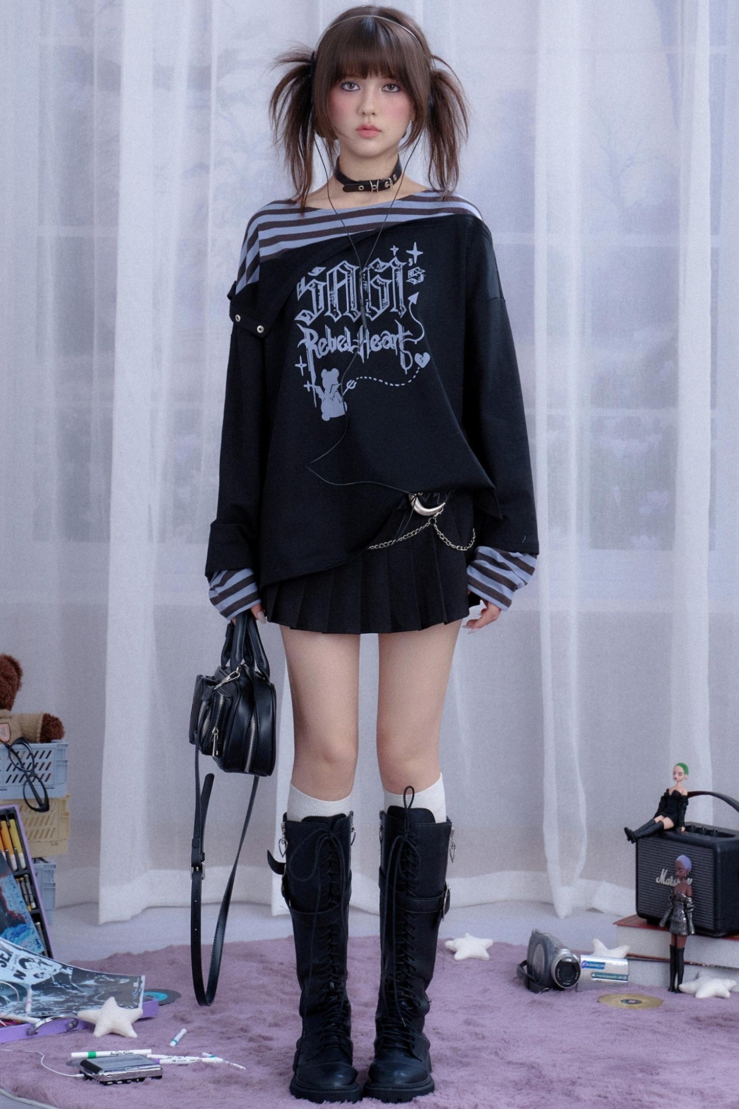 Spirit Striped Long-Sleeved T-Shirt