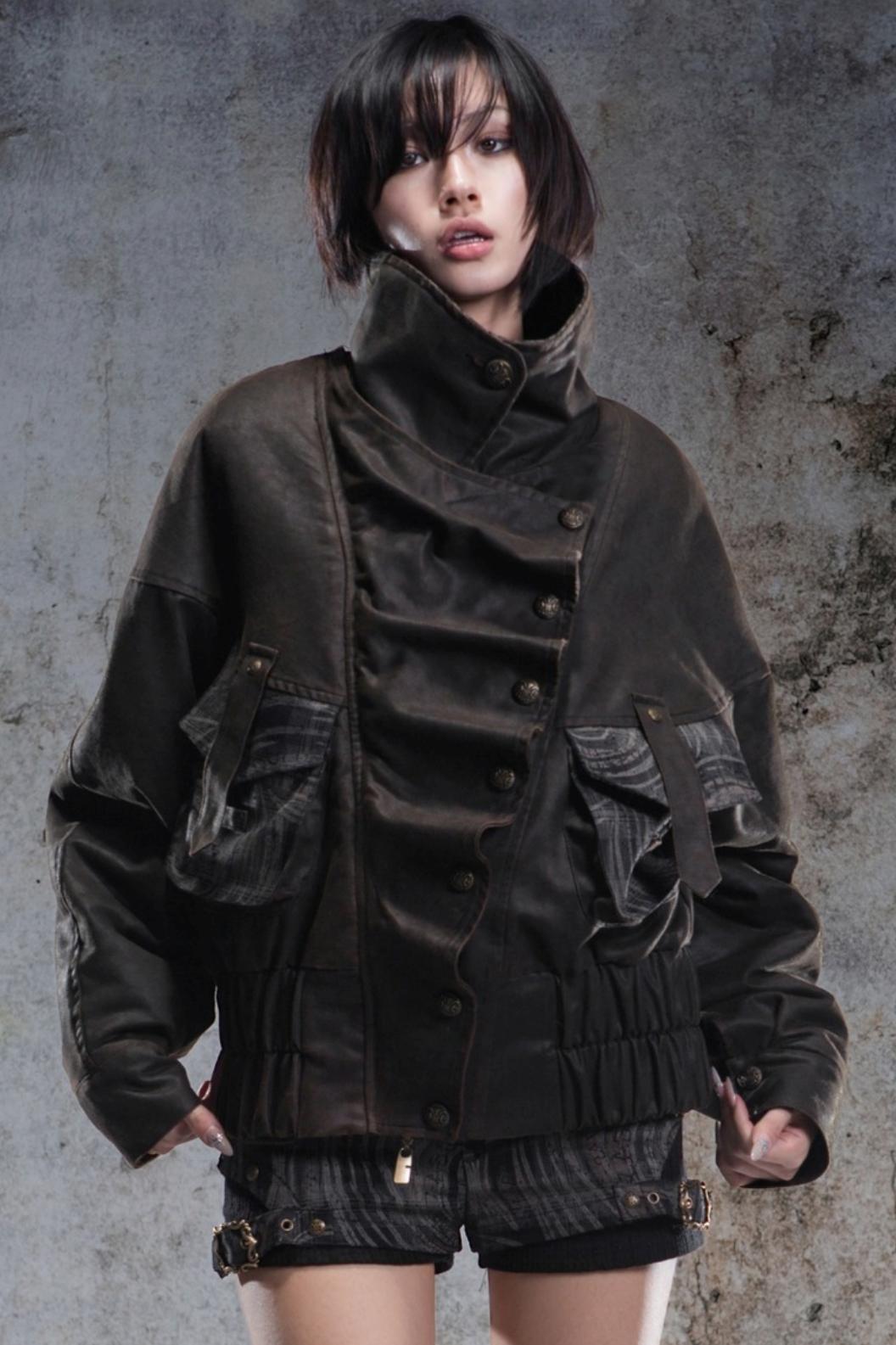 Original Retro Heavy Buckle Flight Jacket