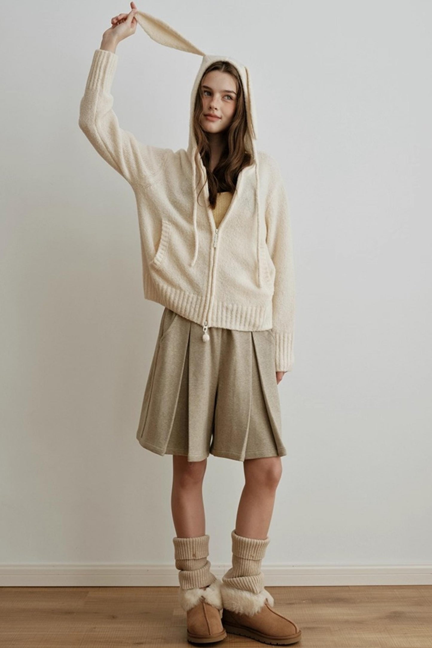 Yarn-Dyed Wool Bermuda Shorts