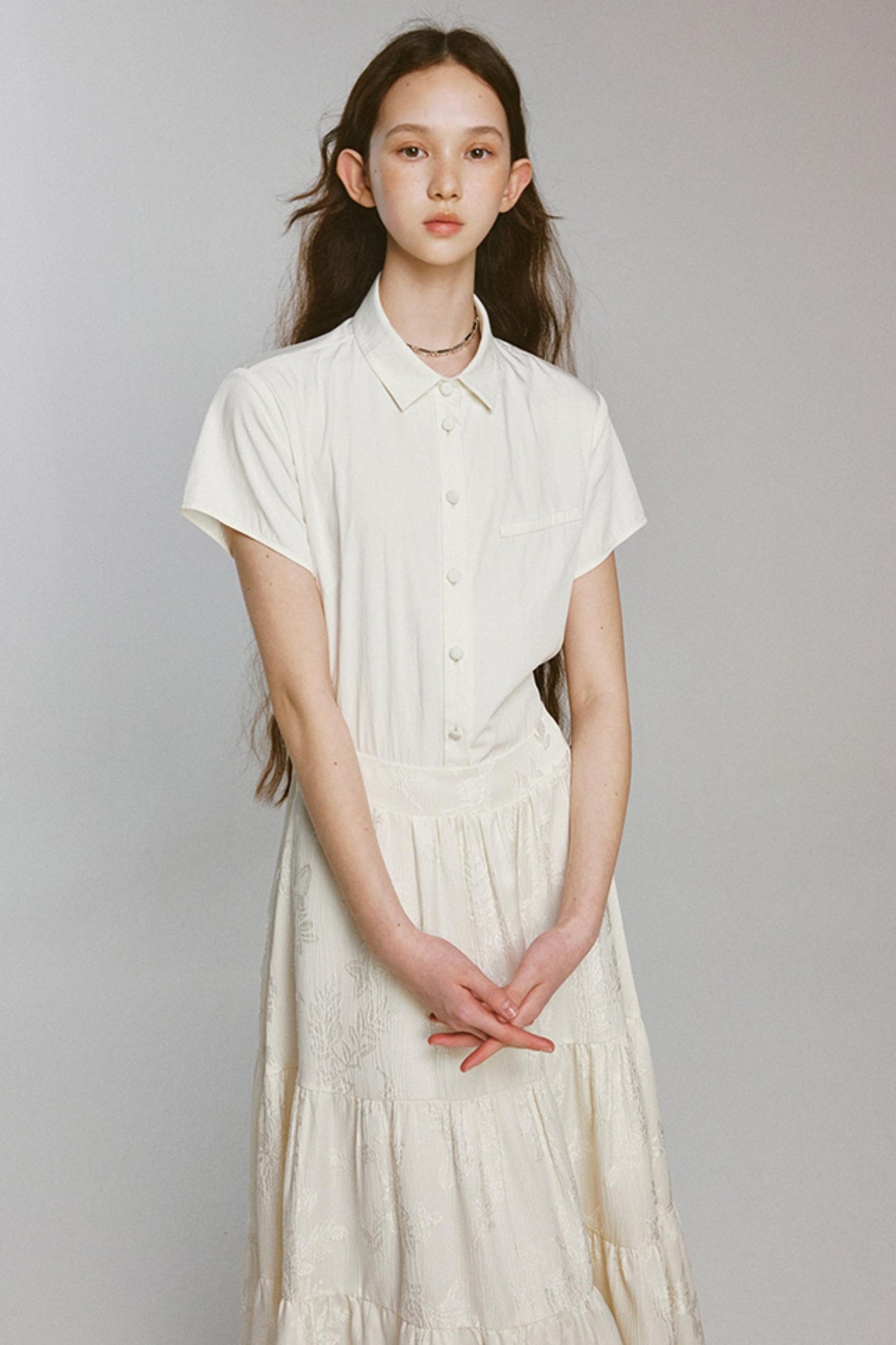 Rebellious Lace-up Shirt Dress