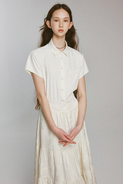 Rebellious Lace-up Shirt Dress