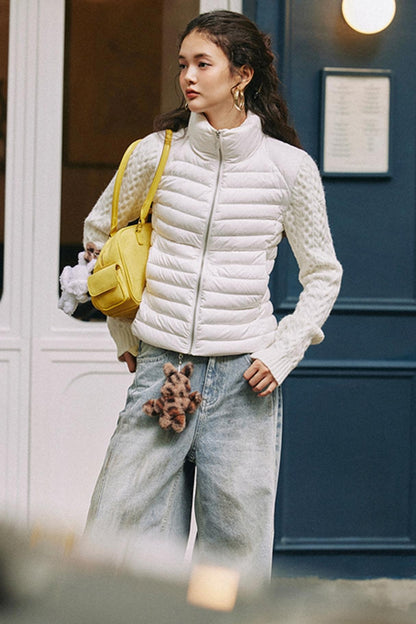 Textured Cable Knit Jacket