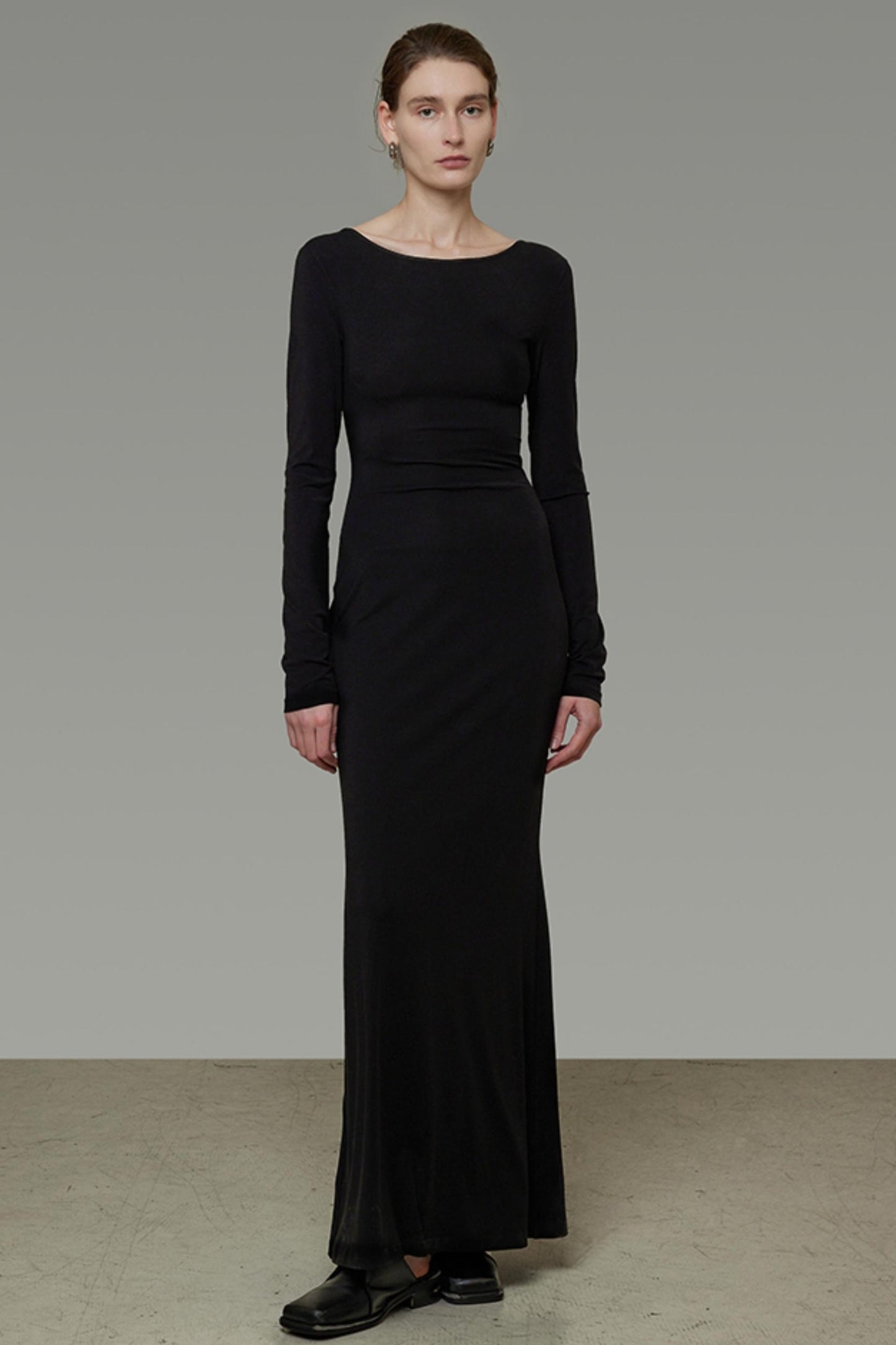 Black Slim Long Dress