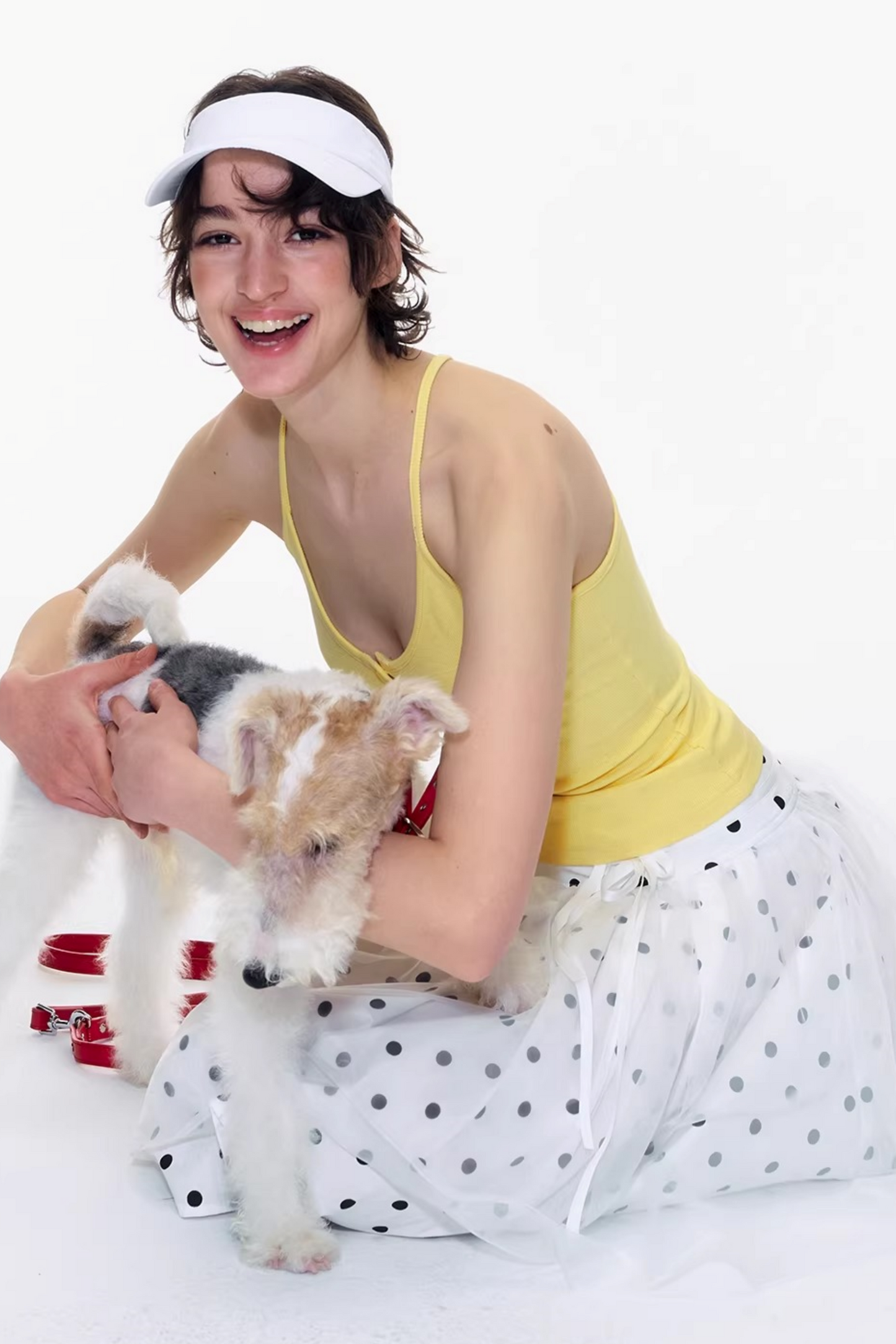 Pure Cotton Polka Dot Skirt