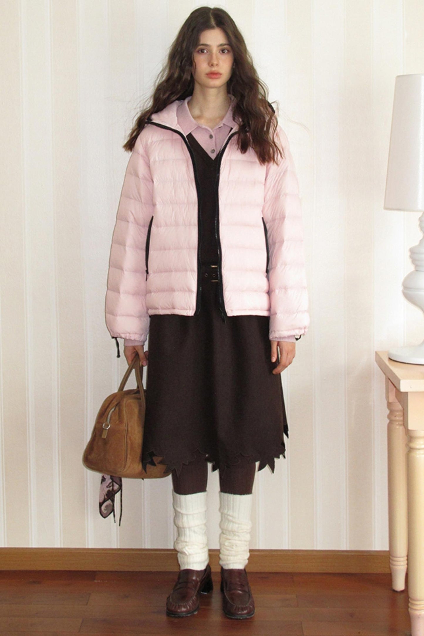 Sakura Brown Wool Top