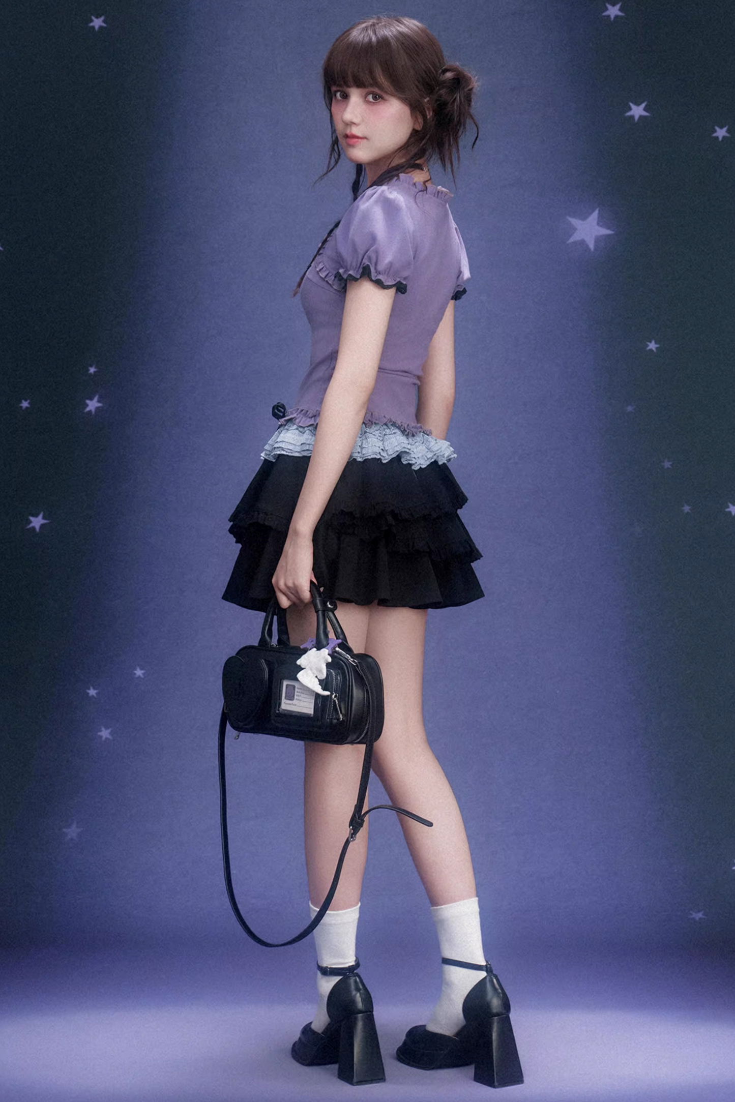 Pure Desire Purple Lace Top