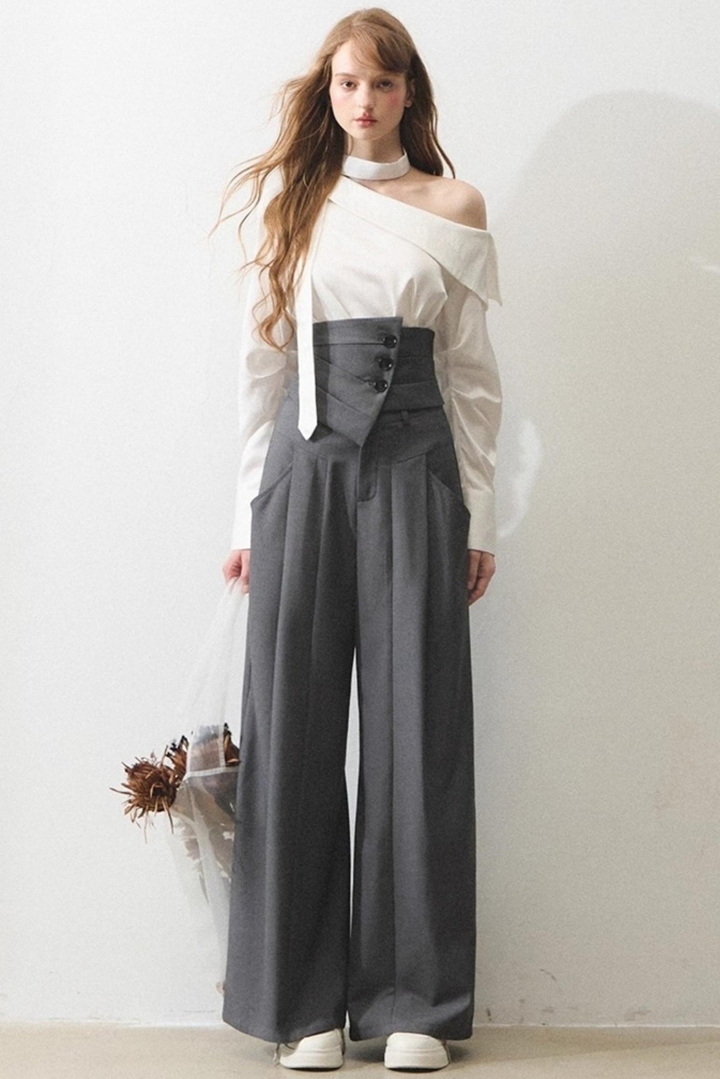 Mint Asymmetrical Shirt Set-Up