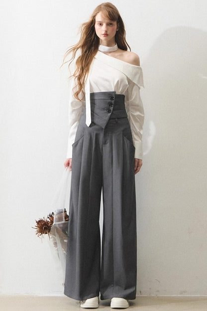 Mint Asymmetrical Shirt Set-Up