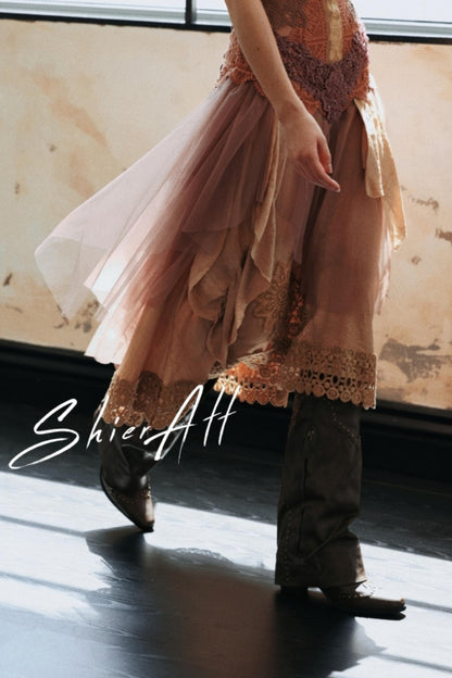 Vintage Elf Embroidered Dress