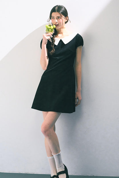 Vintage Doll Collar Midi Dress