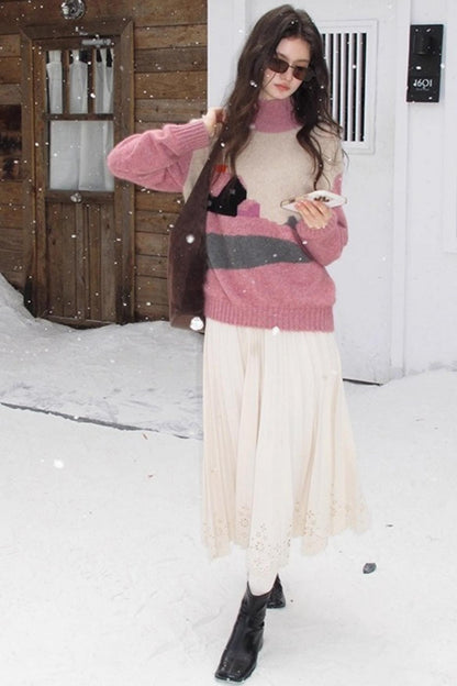 Rin's Poem Pleated Skirt