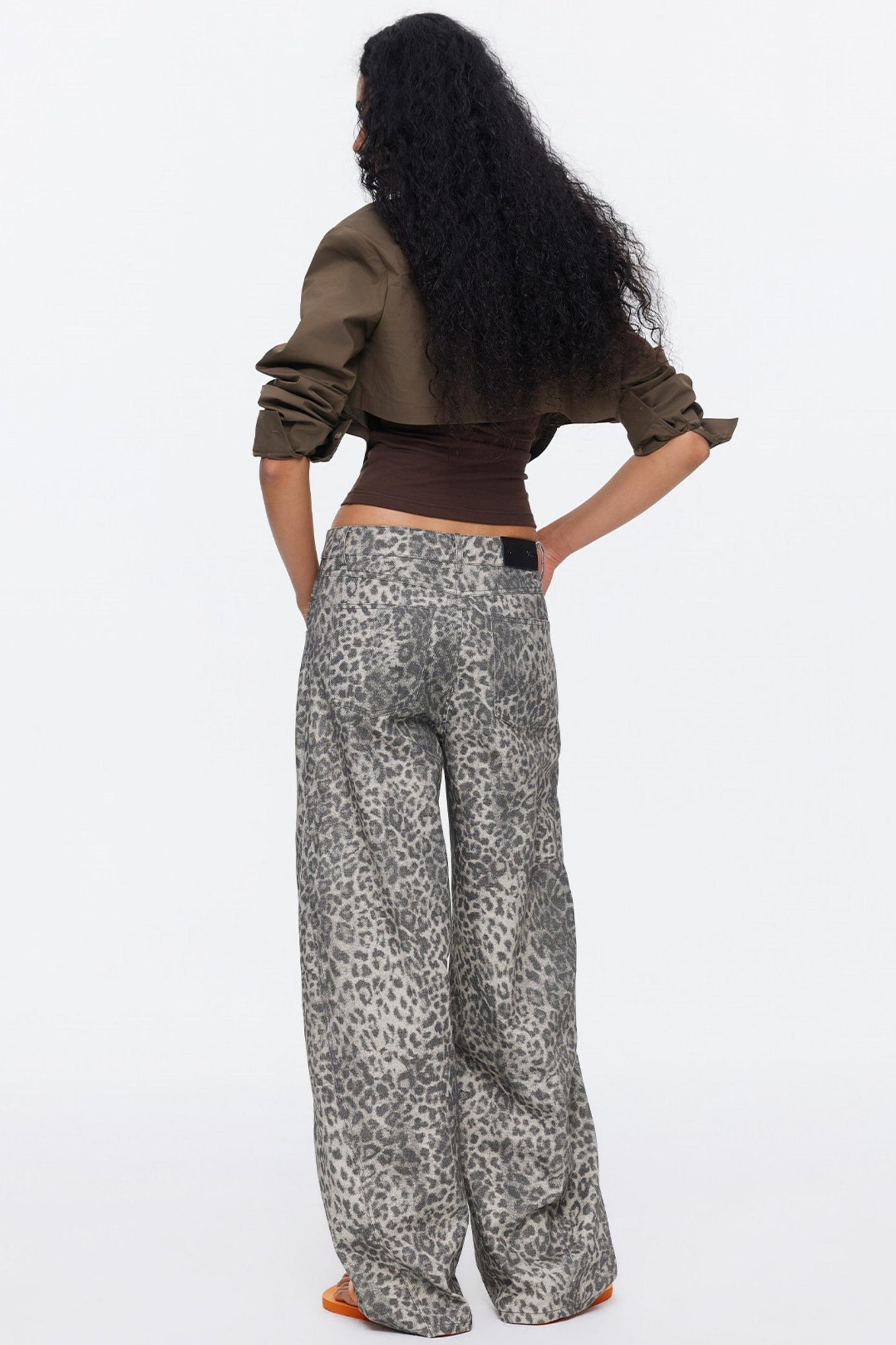 Retro Cotton Leopard Pants