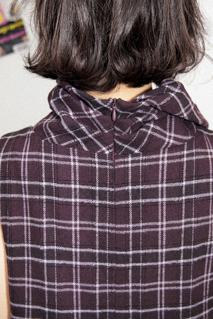 Illusion Plaid Tank Dress