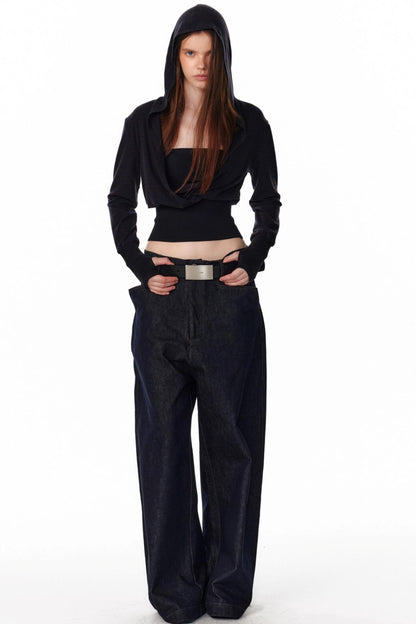 Slim Wool Striped Long Sleeve T-Shirt