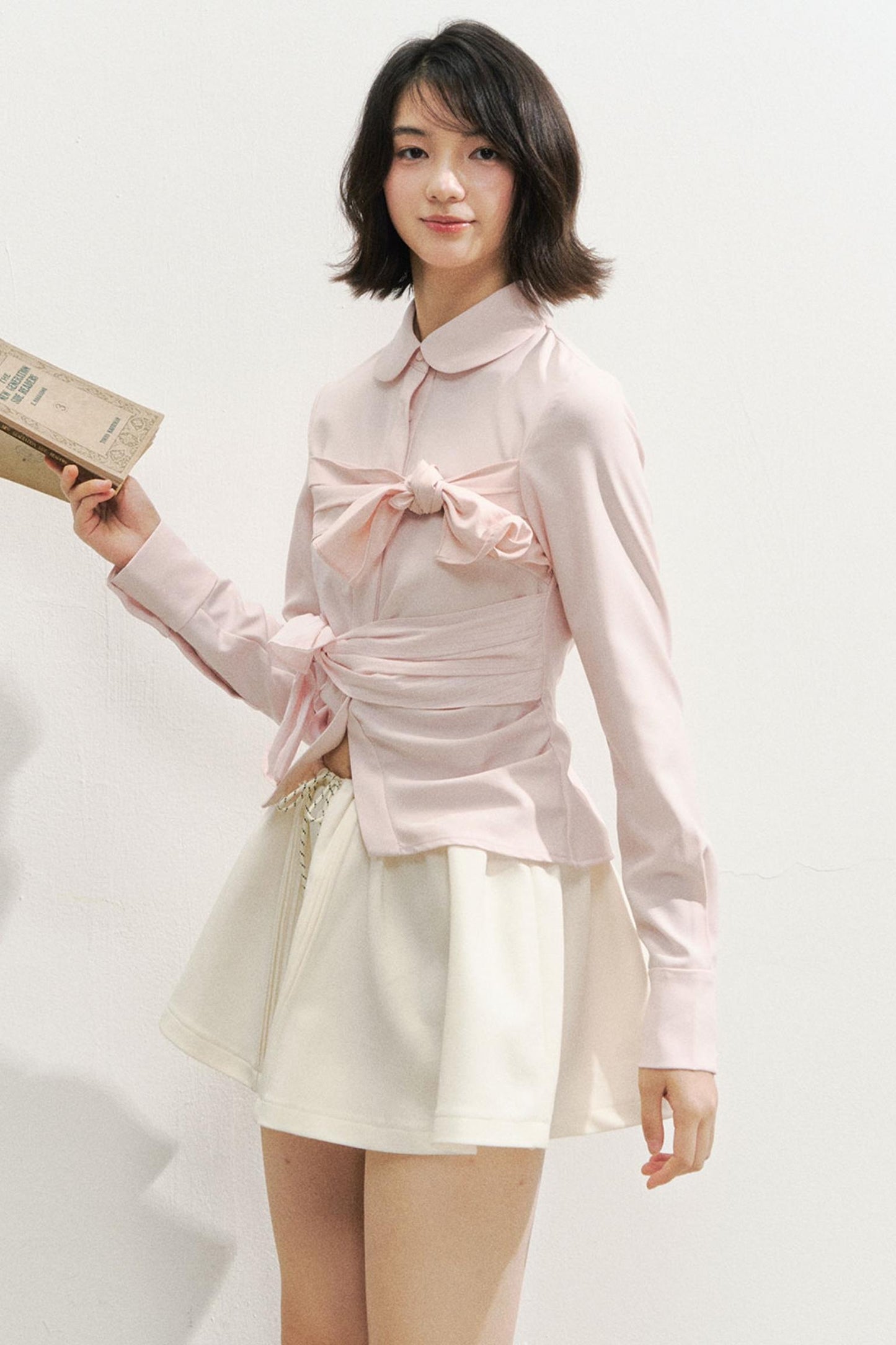 Butterfly Strap Long-Sleeved Shirt