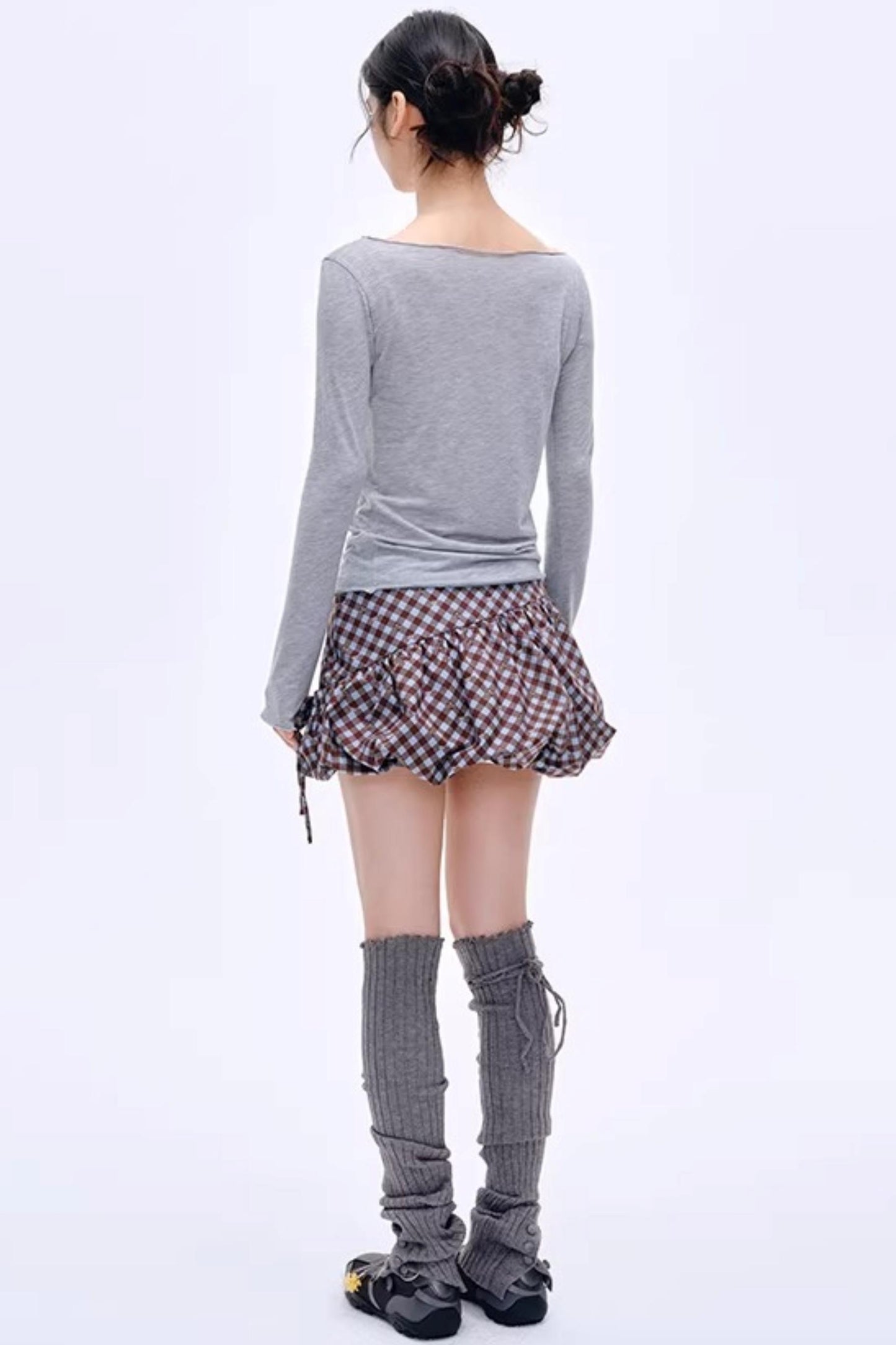 Distressed Letter Print Sweater