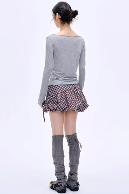 Distressed Letter Print Sweater