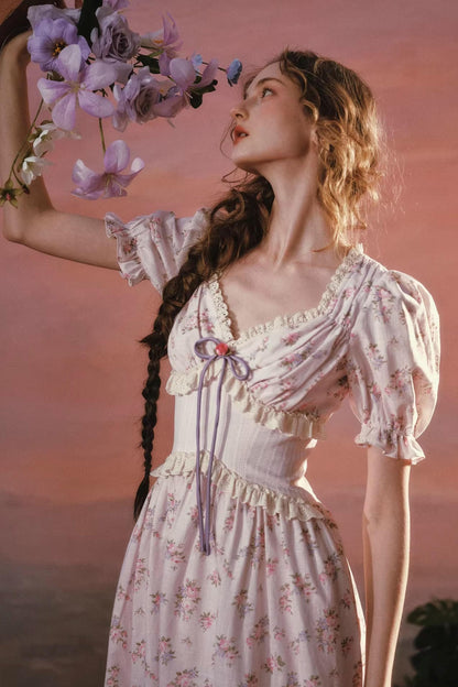 Spitzenblumen Kleid