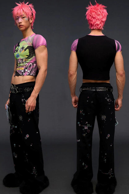 Demon Game Print Blouse