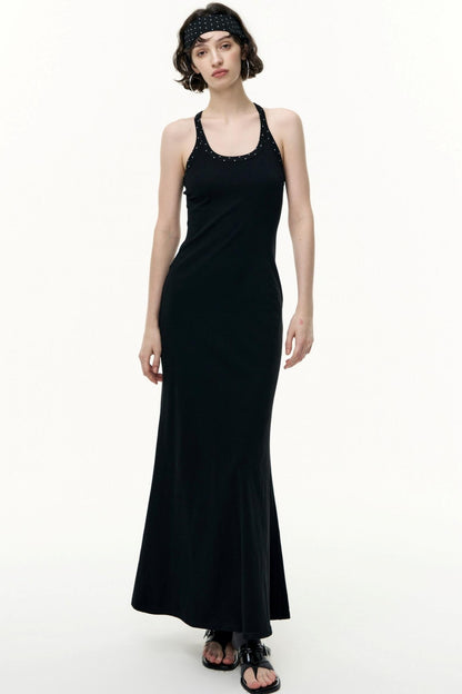 Tencel Striped Camisole Slim Dress