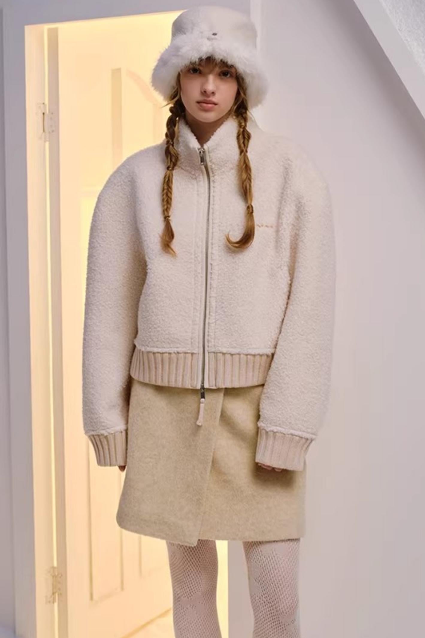 Reversible Faux Fur Beret Hat