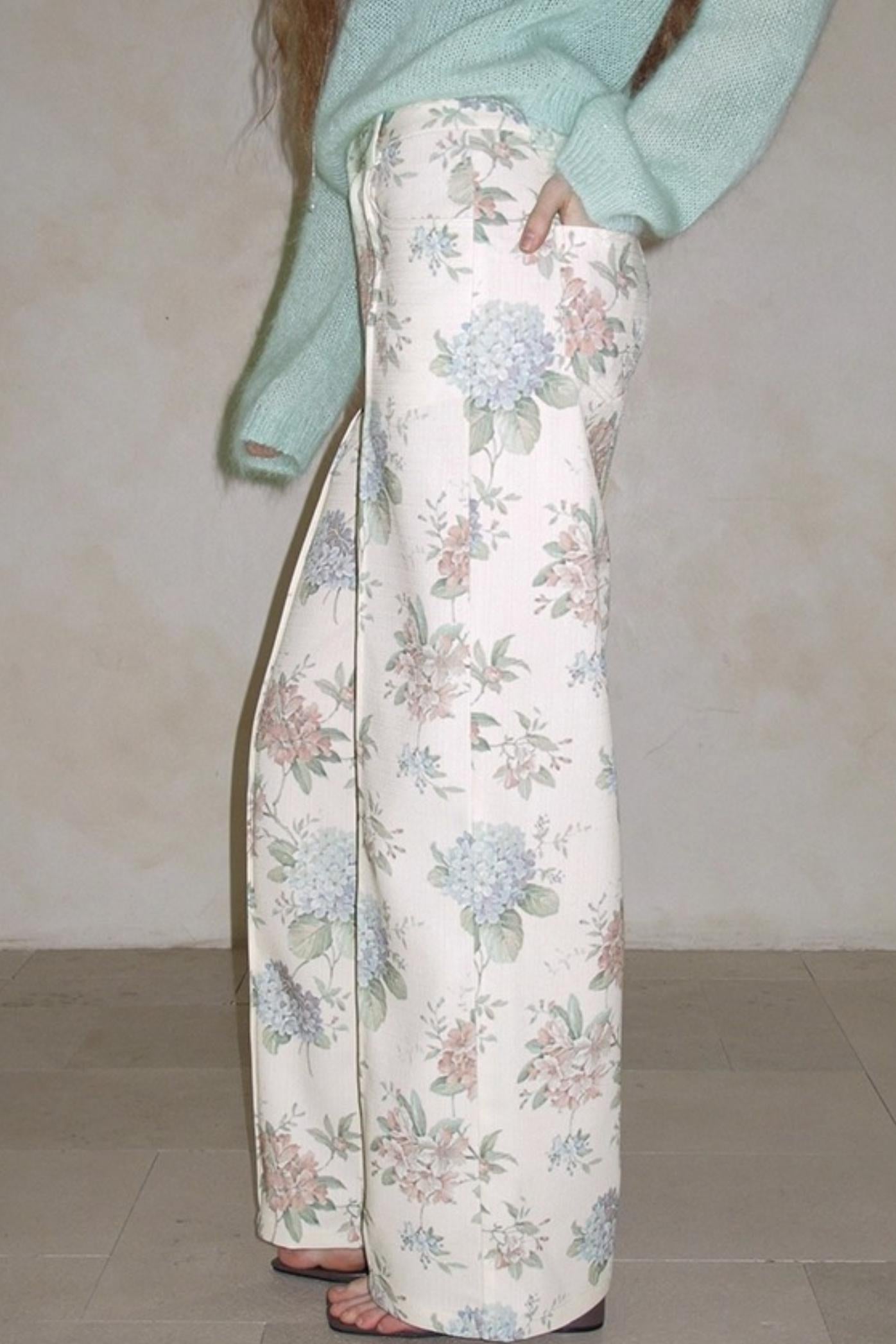 Fig Leaf Straight-Leg Pants