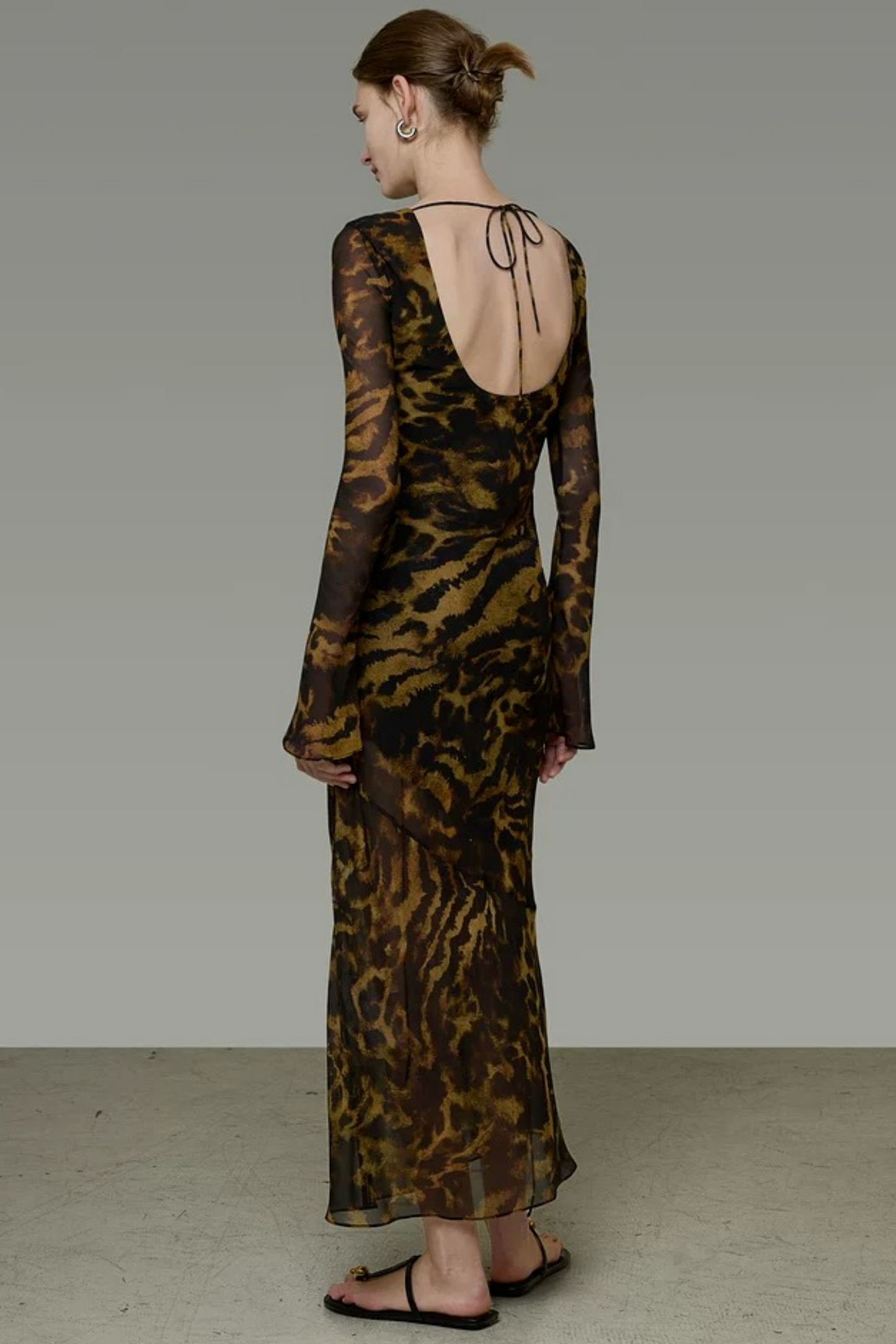 Elegant Leopard Print Dress