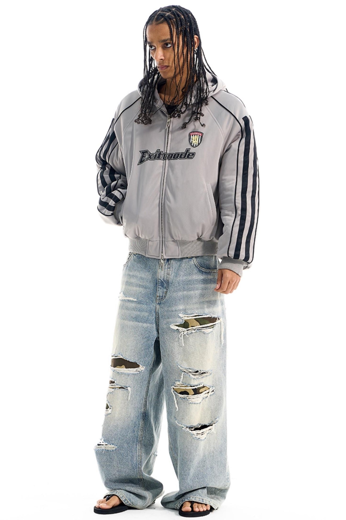 Patchwork Embroidered Cotton Jacket