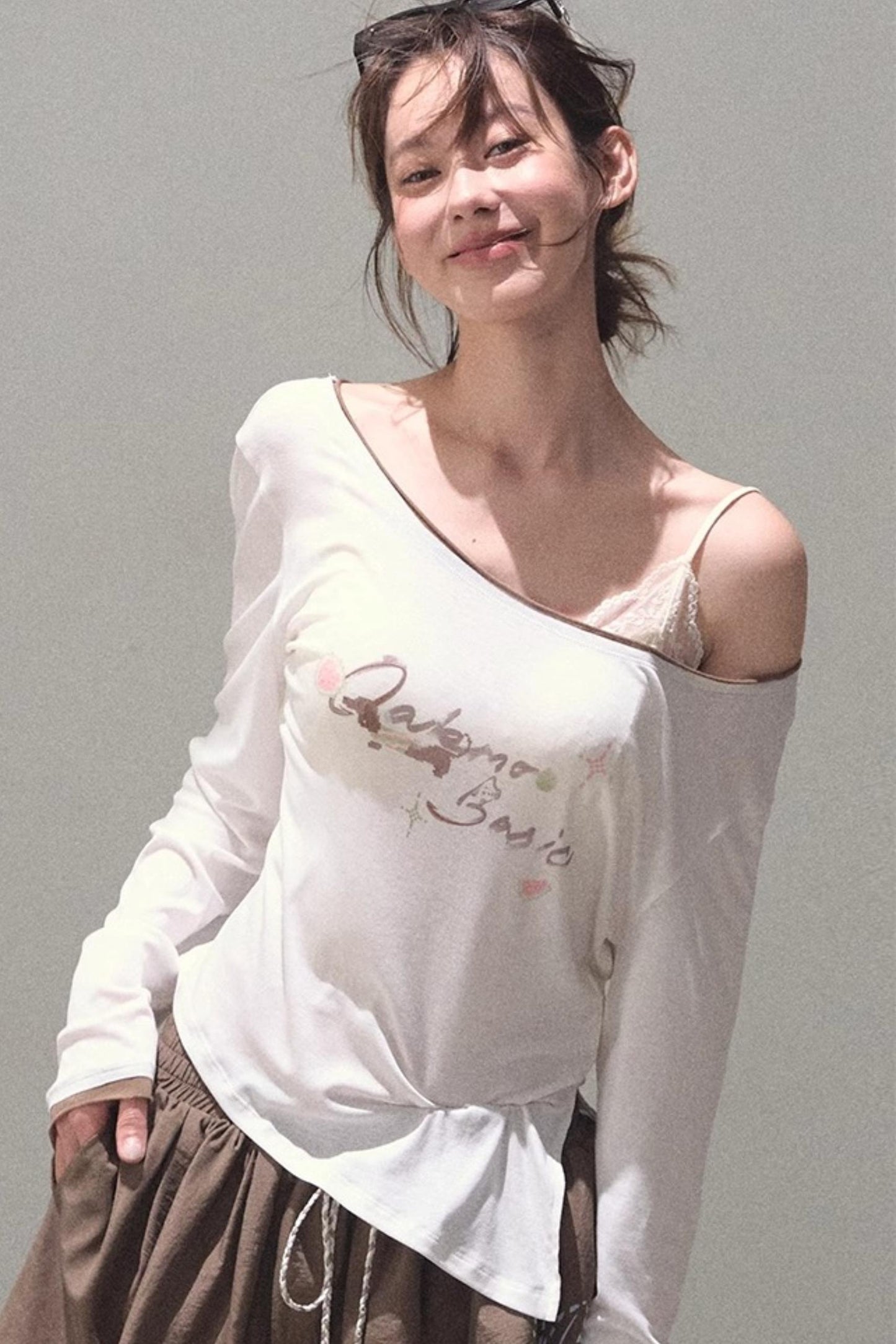 Tencel Blend Cowl Knit Top