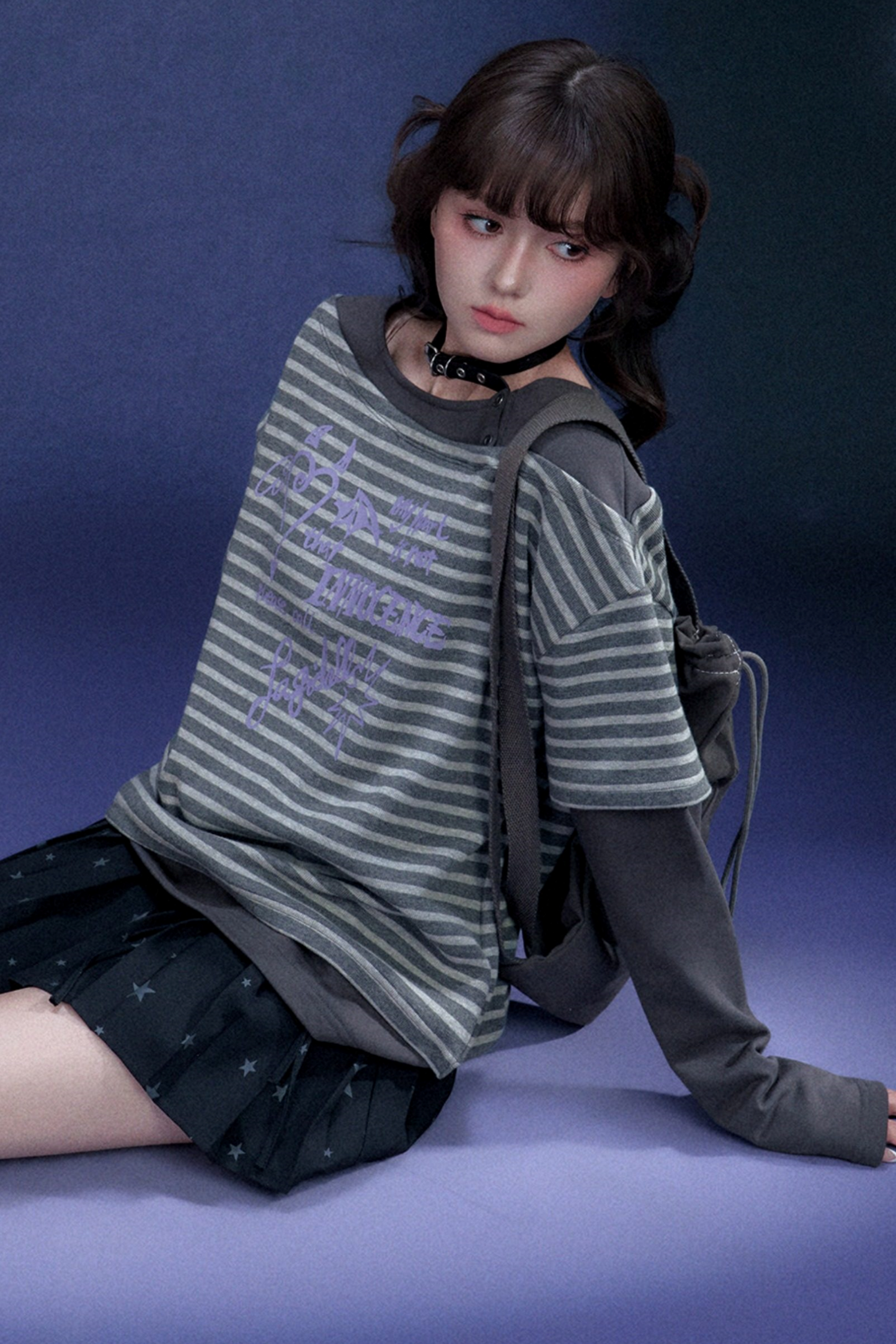 Striped Graffiti Spring Top